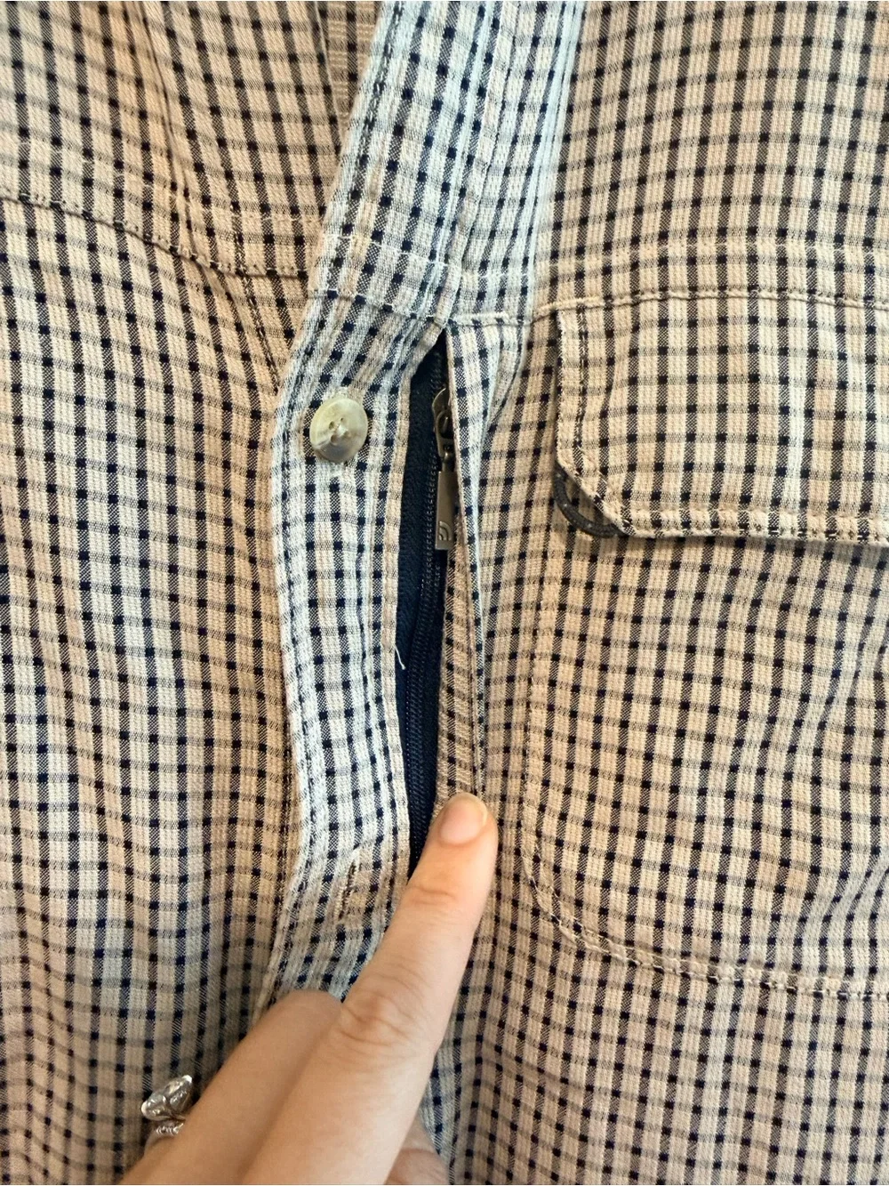 The North Face Men's Short-Sleeve Check Button-Down in Brown and Black
